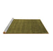 Sideview of Machine Washable Abstract Brown Contemporary Rug, wshcon1309brn