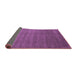 Sideview of Abstract Purple Contemporary Rug, con1309pur