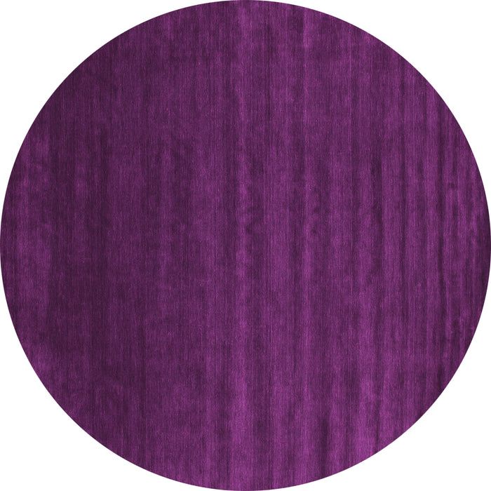 Round Abstract Pink Contemporary Rug, con130pnk