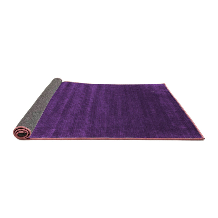 Sideview of Abstract Purple Contemporary Rug, con130pur
