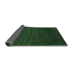 Sideview of Abstract Emerald Green Contemporary Rug, con130emgrn