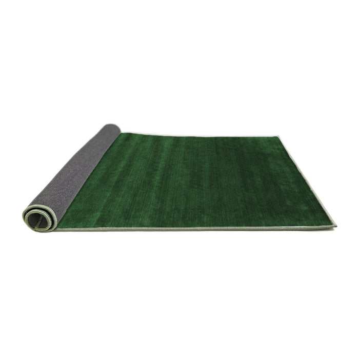 Sideview of Abstract Emerald Green Contemporary Rug, con130emgrn