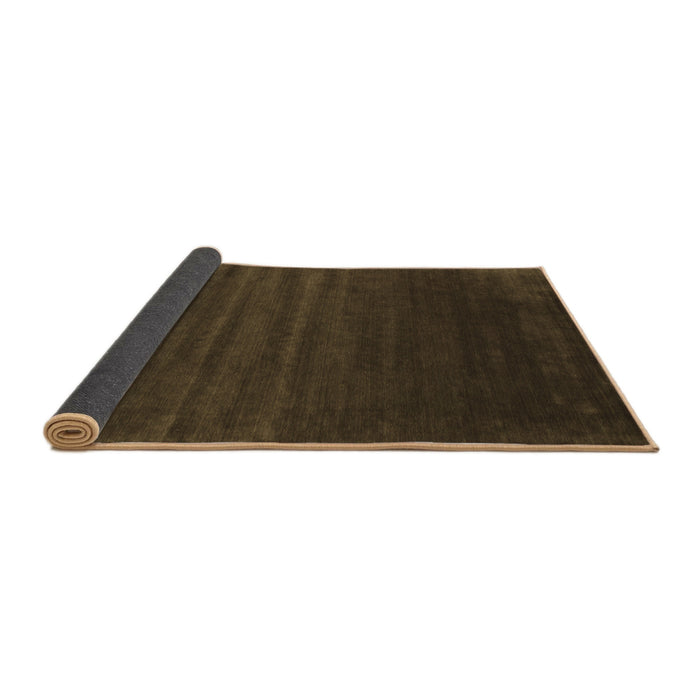 Sideview of Abstract Brown Contemporary Rug, con130brn