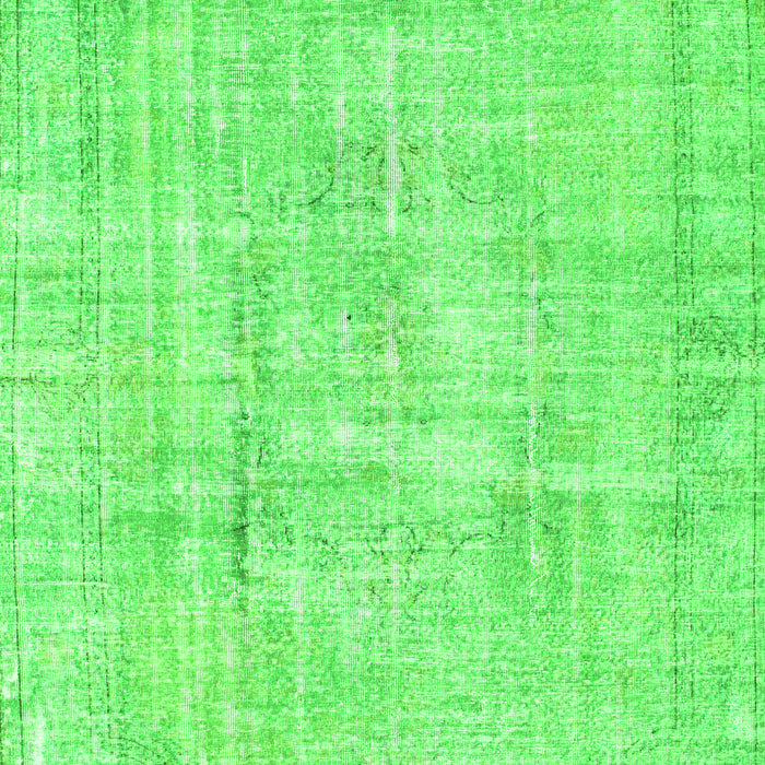 Serging Thickness of Machine Washable Abstract Green Contemporary Area Rugs, wshcon1310grn