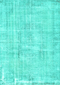 Abstract Turquoise Contemporary Rug, con1310turq