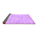 Sideview of Abstract Purple Contemporary Rug, con1310pur