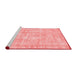 Contemporary Red Washable Rugs