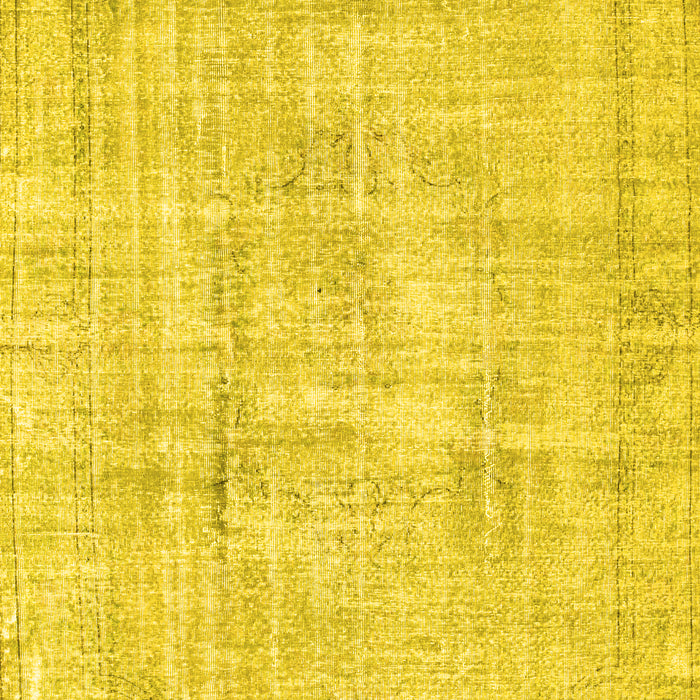Machine Washable Abstract Yellow Contemporary Rug, wshcon1310yw