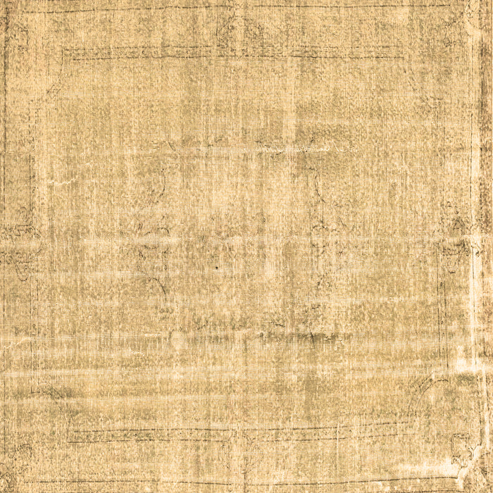 Square Abstract Brown Contemporary Rug, con1310brn