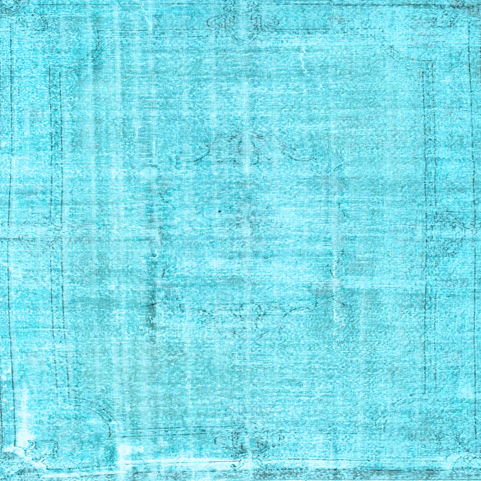 Square Machine Washable Abstract Light Blue Contemporary Rug, wshcon1310lblu