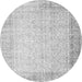 Square Abstract Gray Contemporary Rug, con1311gry