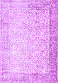 Abstract Purple Contemporary Rug, con1311pur