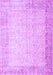 Abstract Purple Contemporary Rug, con1311pur