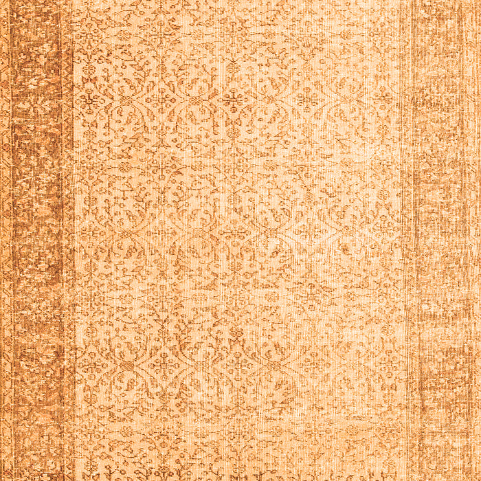 Abstract Orange Contemporary Rug, con1311org