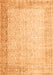 Serging Thickness of Machine Washable Abstract Orange Contemporary Area Rugs, wshcon1311org