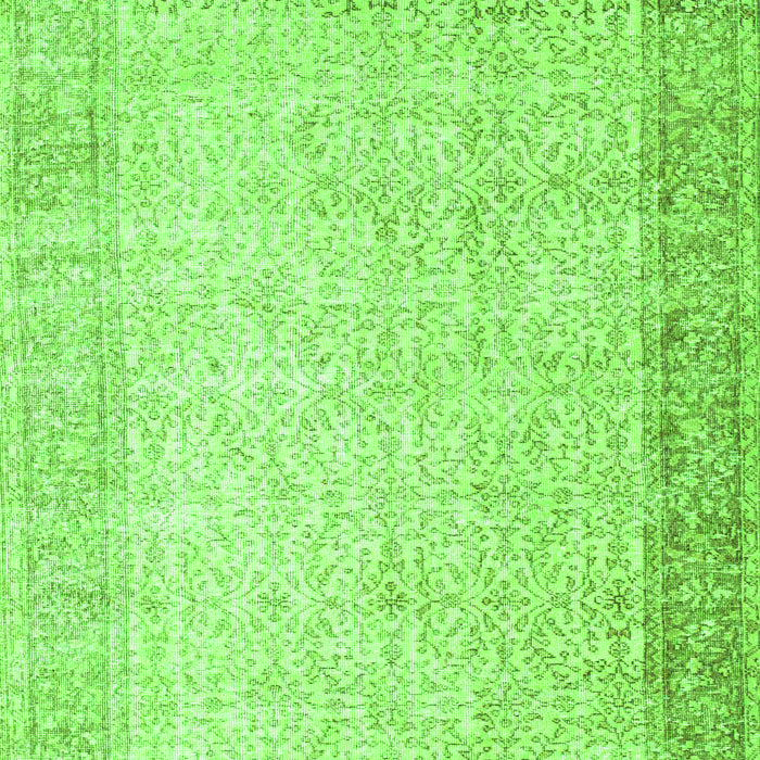 Serging Thickness of Machine Washable Abstract Green Contemporary Area Rugs, wshcon1311grn