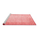 Contemporary Red Washable Rugs