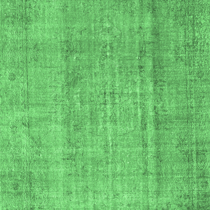 Machine Washable Abstract Emerald Green Contemporary Area Rugs, wshcon1312emgrn