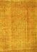 Abstract Yellow Contemporary Rug, con1312yw