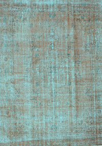 Abstract Light Blue Contemporary Rug, con1312lblu