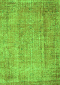 Abstract Green Contemporary Rug, con1312grn