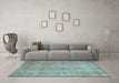 Machine Washable Abstract Light Blue Contemporary Rug in a Living Room, wshcon1312lblu