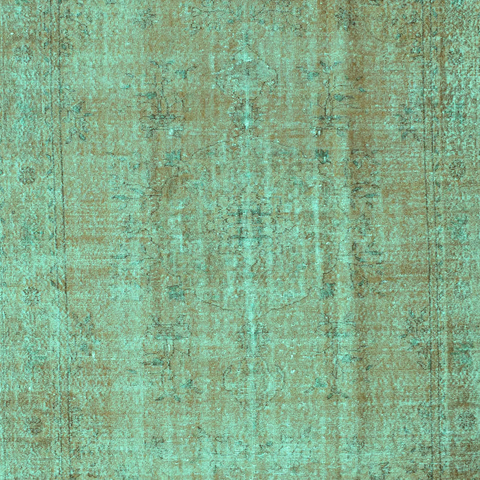 Machine Washable Abstract Turquoise Contemporary Area Rugs, wshcon1312turq