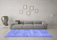 Machine Washable Abstract Blue Contemporary Rug, wshcon1313blu