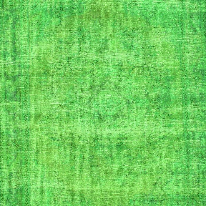 Serging Thickness of Machine Washable Abstract Green Contemporary Area Rugs, wshcon1313grn