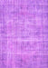 Machine Washable Abstract Purple Contemporary Area Rugs, wshcon1313pur