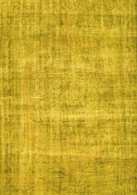 Abstract Yellow Contemporary Rug, con1313yw