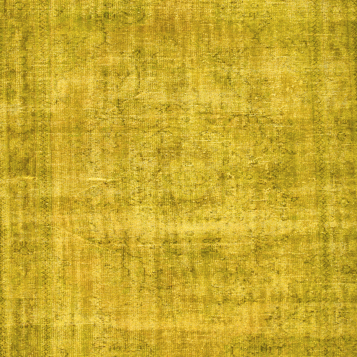 Abstract Yellow Contemporary Rug, con1313yw