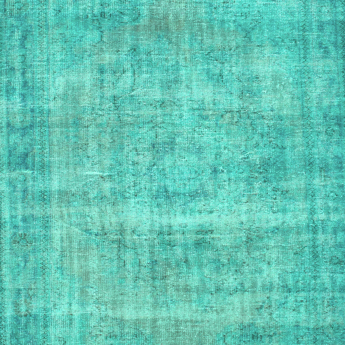 Abstract Turquoise Contemporary Rug, con1313turq