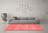 Machine Washable Abstract Red Contemporary Rug, wshcon1313red