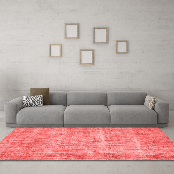 Contemporary Red Washable Rugs