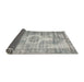 Thickness of Contemporary Pale Silver Gray Modern Rug, con1314