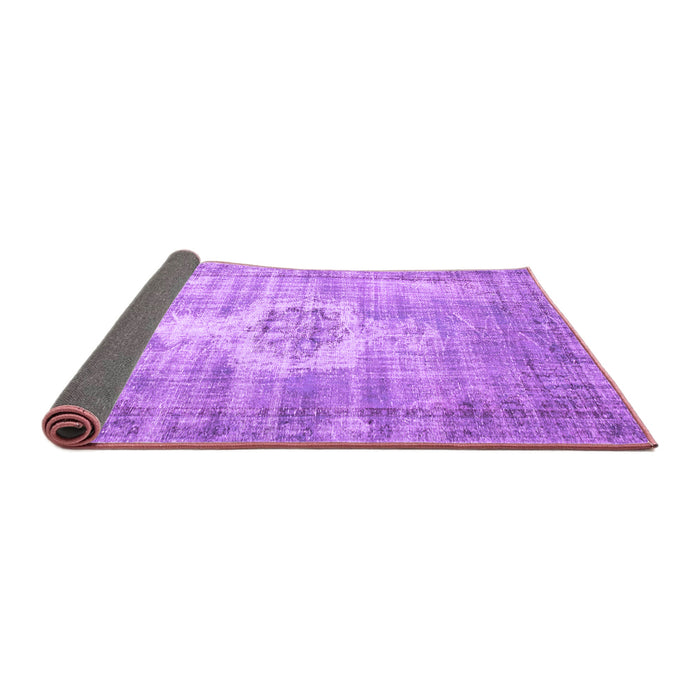 Sideview of Abstract Purple Contemporary Rug, con1314pur