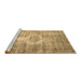 Sideview of Machine Washable Abstract Brown Contemporary Rug, wshcon1314brn