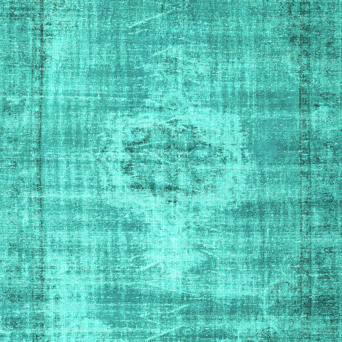Abstract Turquoise Contemporary Rug, con1314turq