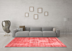Contemporary Red Washable Rugs