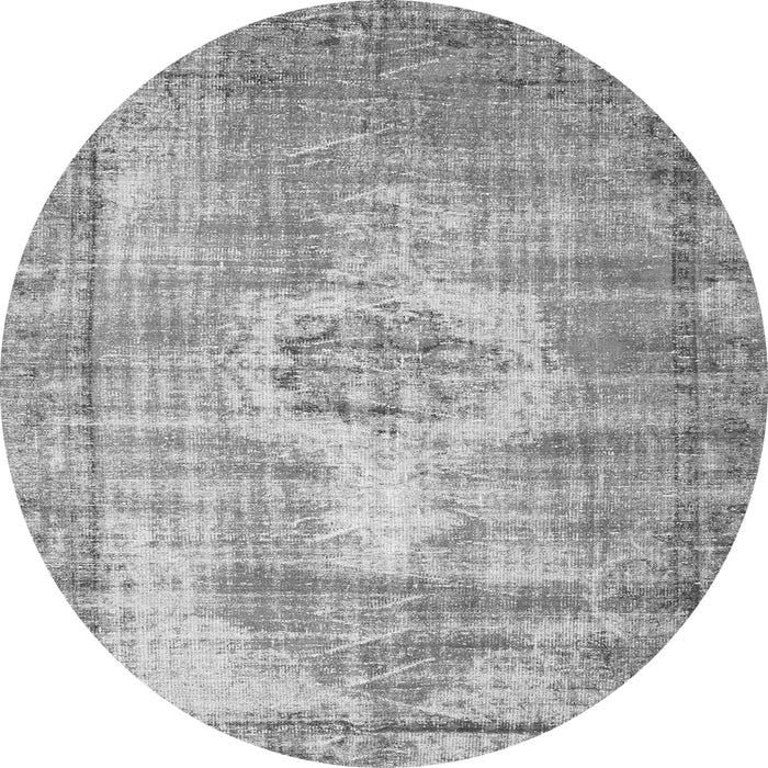 Square Abstract Gray Contemporary Rug, con1314gry