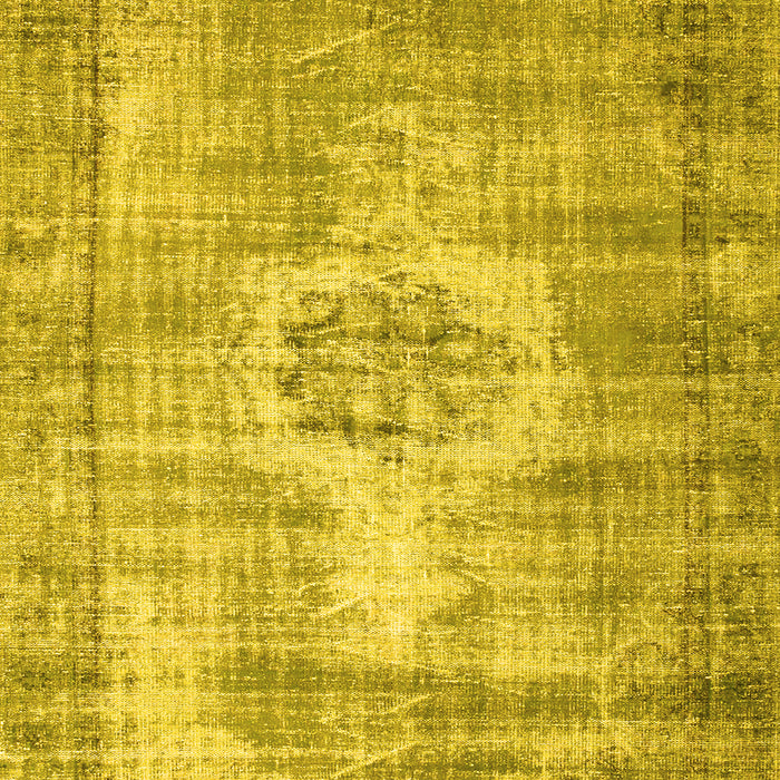 Abstract Yellow Contemporary Rug, con1314yw