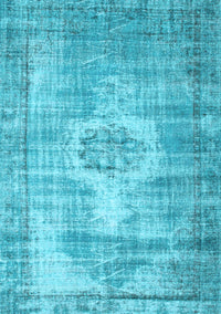 Abstract Light Blue Contemporary Rug, con1314lblu