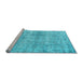 Sideview of Machine Washable Abstract Light Blue Contemporary Rug, wshcon1315lblu