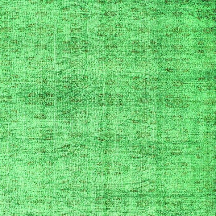 Serging Thickness of Abstract Green Contemporary Rug, con1315grn