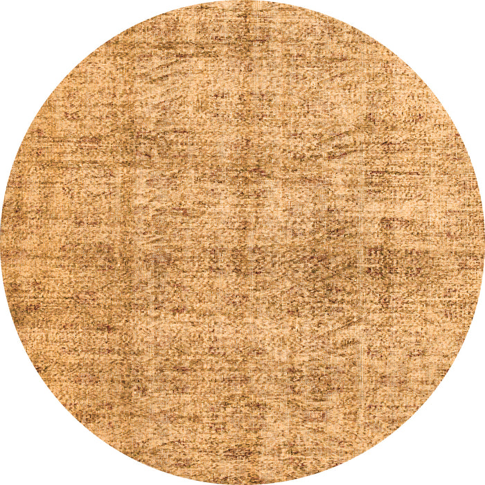 Square Abstract Orange Contemporary Rug, con1315org