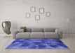 Machine Washable Abstract Blue Contemporary Rug in a Living Room, wshcon1316blu