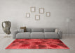 Contemporary Red Washable Rugs