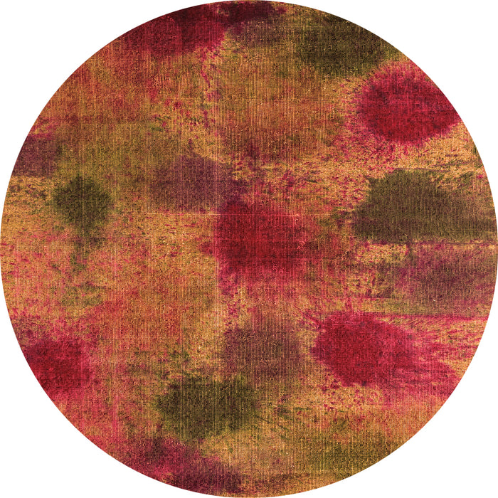 Machine Washable Abstract Orange Contemporary Area Rugs, wshcon1316org