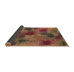Sideview of Abstract Brown Contemporary Rug, con1316brn